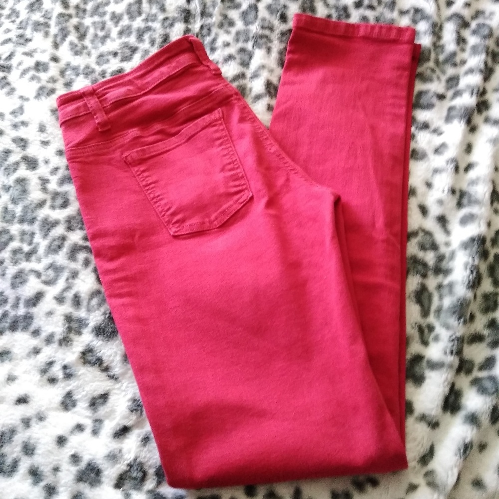 Margaret M red skinny Jean